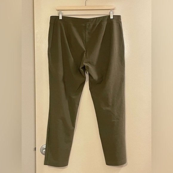 EILEEN FISHER NWOT Washable Stretch Crepe Pant in Branch - Picture 3 of 5
